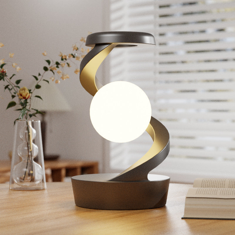 Rotating Moon Desk Lamp With Phone Wireless Charging Sensor Control Table Lamps Decorative Desktop Lamp Small Night Lamp Home Decor - DropOnline.co