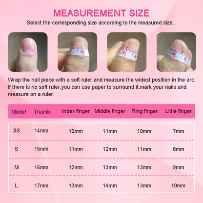 GGddsha 2025 Long Nail Designs Reusable PMMA AcrylicBaroque Glass Style Press-on Nails With Box Gifts ForWomen,Mosaic Mirage - DropOnline.co