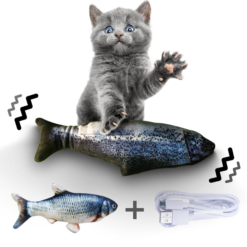 Without Cat Nip Version - Electric Jumping Fish Simulation Electric Fish Toy - DropOnline.co