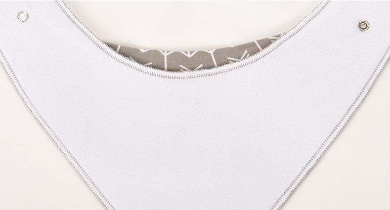 Baby Bandana Bibs 4-Pack - Cotton Triangle Drool Bibs with Arrow & Wave Prints - DropOnline.co