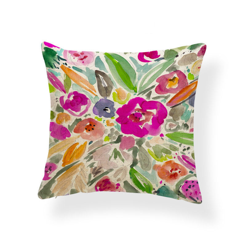 Daffodil printed cushion - DropOnline.co