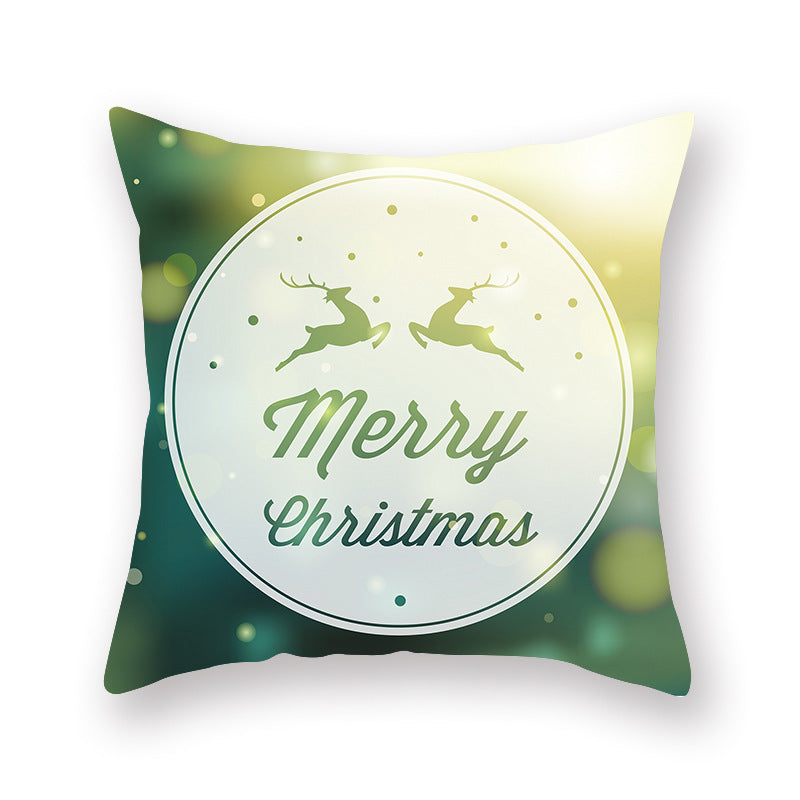 Christmas new peach skin cushion pillowcase - DropOnline.co