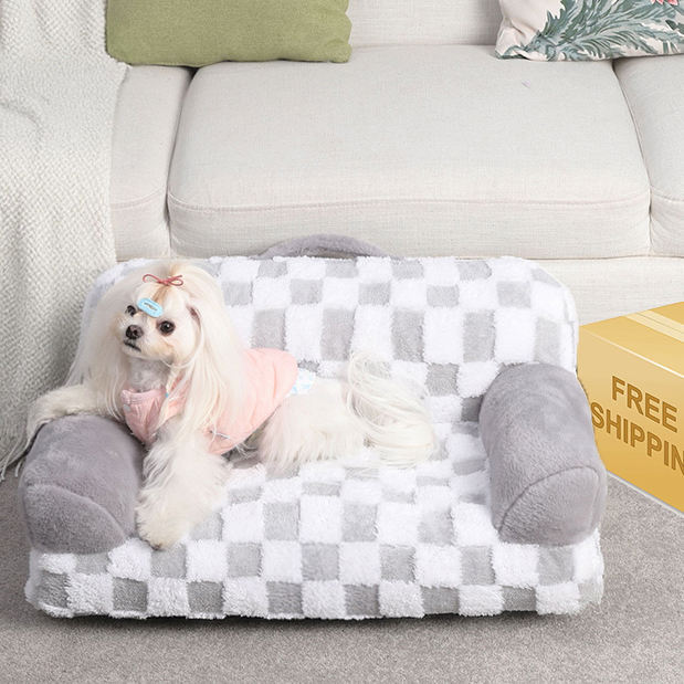 Limited Offer Eco-Friendly Calming Cozy Removable Cover Machine Washable Non-Slip Pet Couch Bed With Orthopedic Support - DropOnline.co