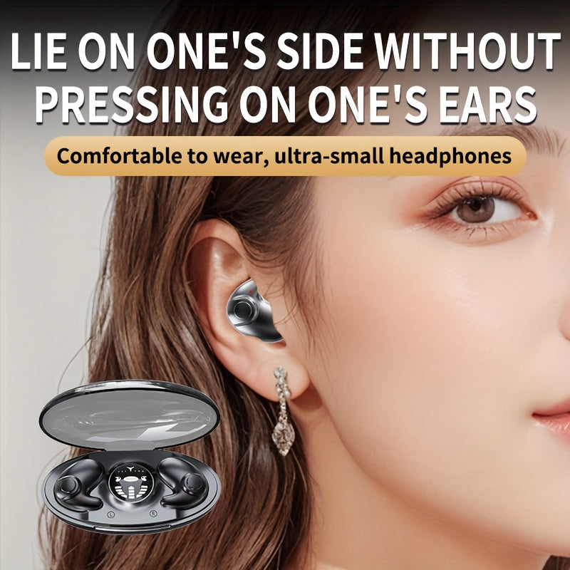 Slim Wireless In-Ear Earphones with LED Display Case