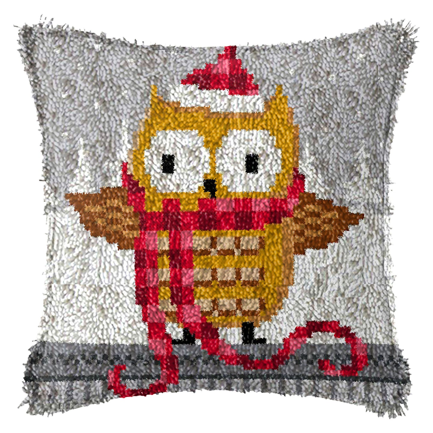 Diy Handmade Christmas Cushion Wool Embroidered Pillow Material Package - DropOnline.co