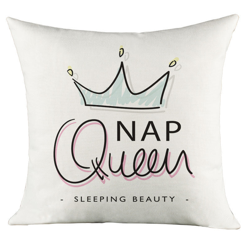 Love Character Language Cushion Celebrity Famous Words Pillow Cover - DropOnline.co