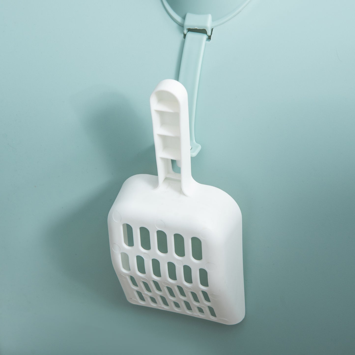 Cat Litter Box With Lid, Indoor Cat With Tray, Spoon, Strainer - DropOnline.co