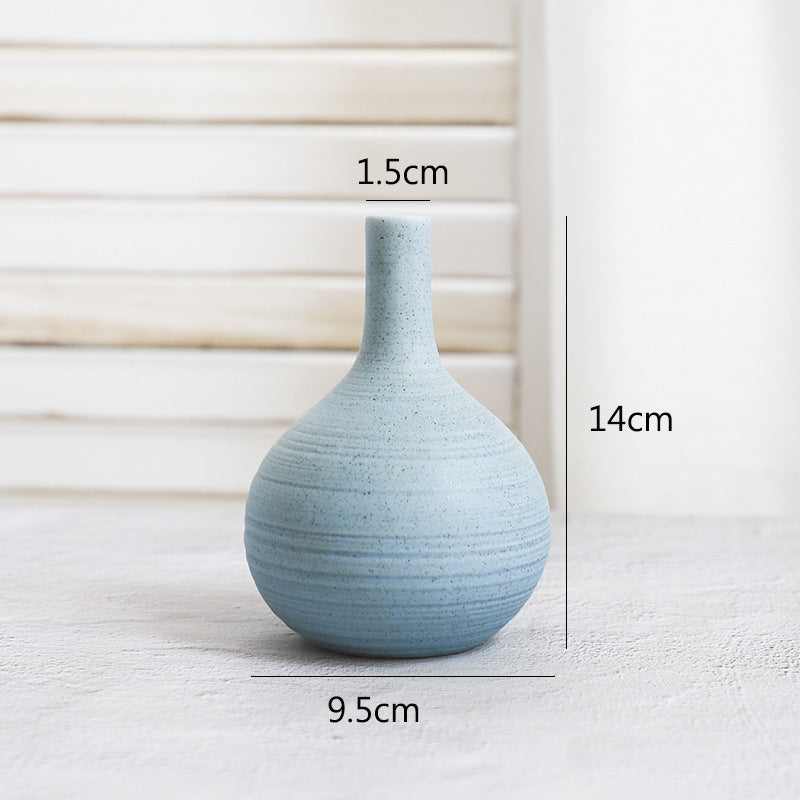 Creative Home Ceramic Crafts Ceramic Vase Desk Hydroponic Vase Decoration Home Decoration Vase - DropOnline.co