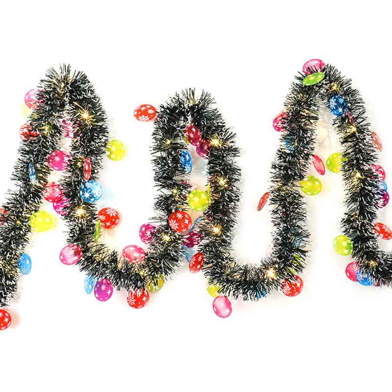 Christmas Ribbon LED Strip Lights - Festive Atmosphere String with Character Designs - DropOnline.co