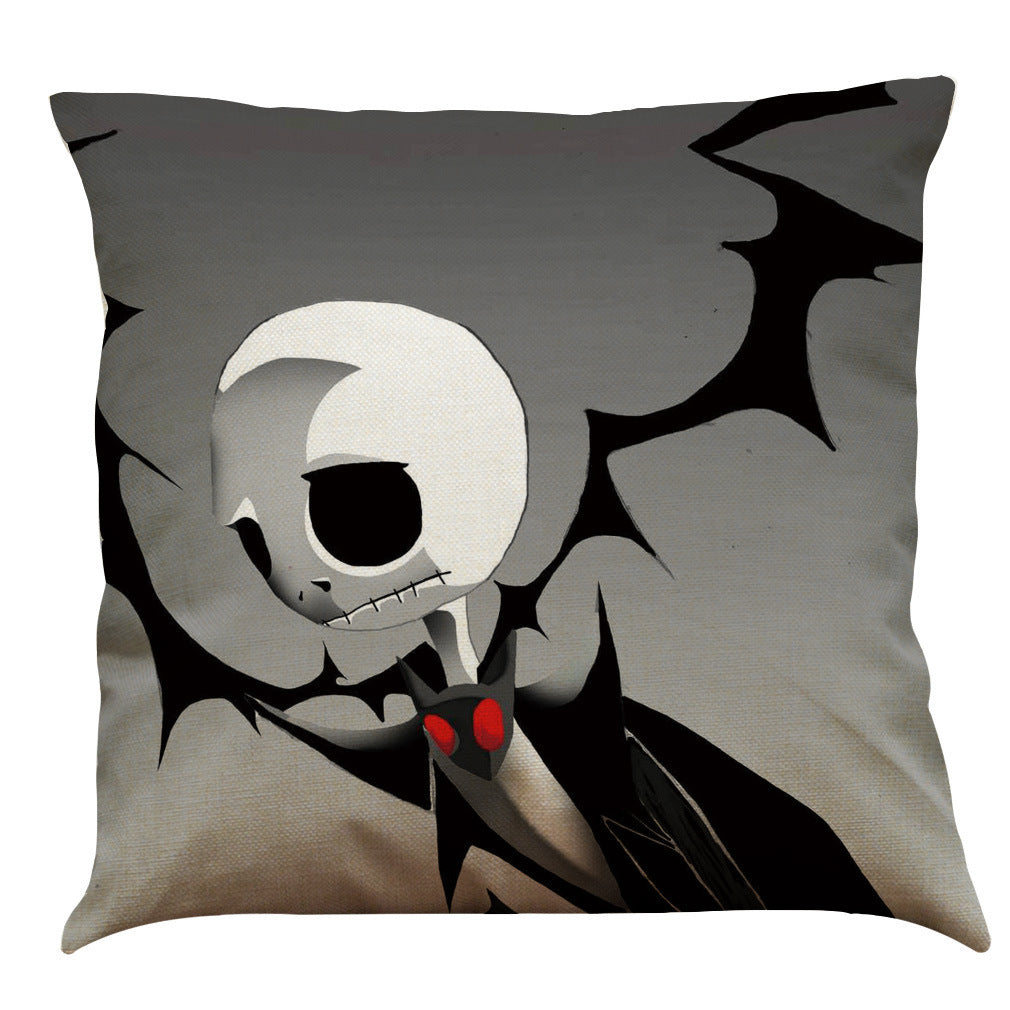 Halloween Cotton Linen Sofa Car Cushion Pillowcase - DropOnline.co