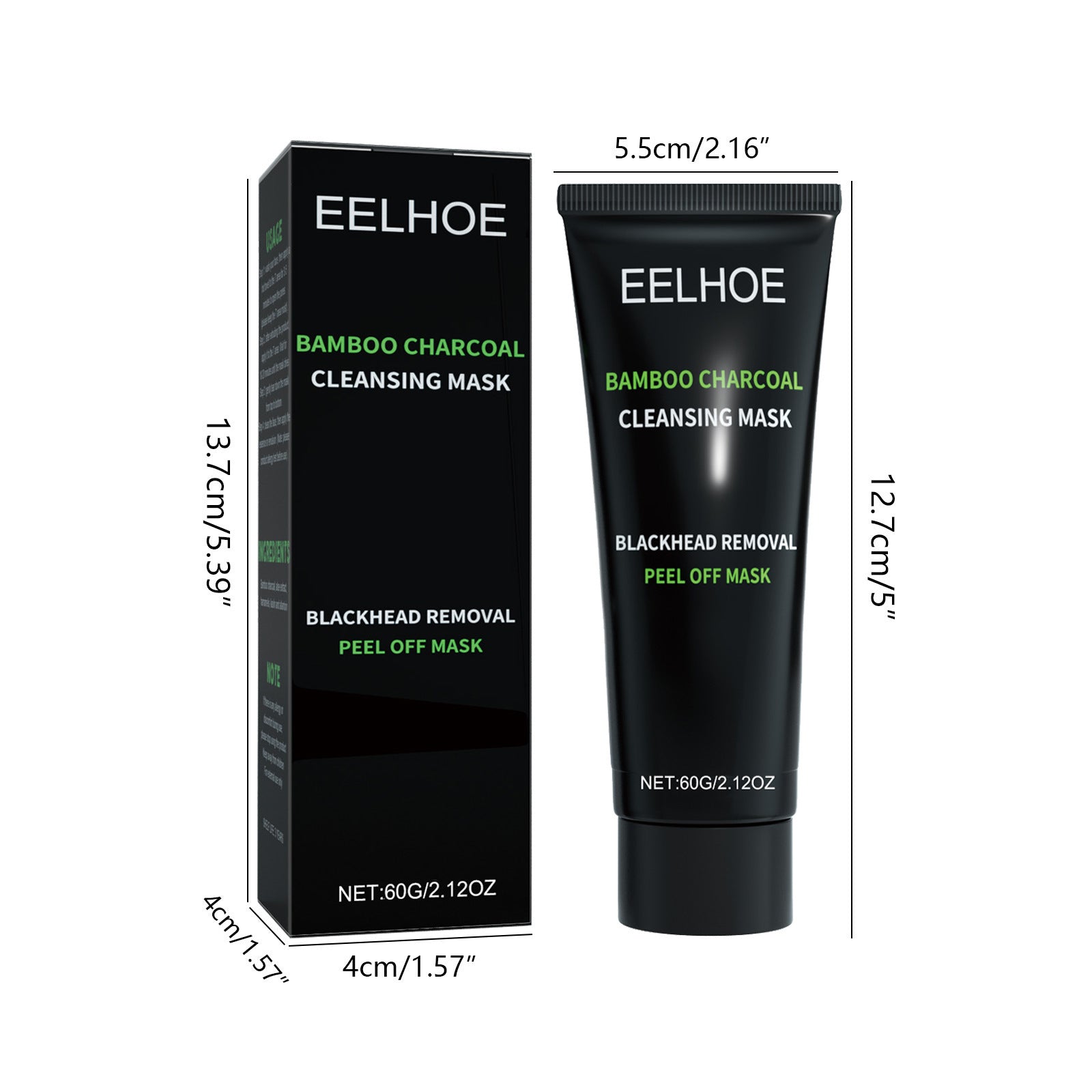 EELHOE Bamboo Charcoal Blackhead Removal Peel-Off Mask For Deep Pore Cleansing And T-Zone Oil Control - DropOnline.co