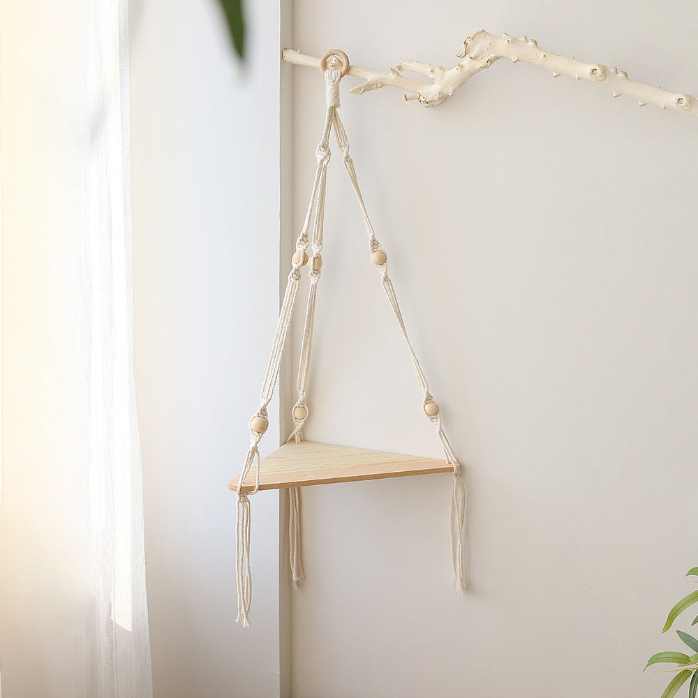 Macrame Shelves For Bedroom Plant Boho Home Decor Chr - DropOnline.co