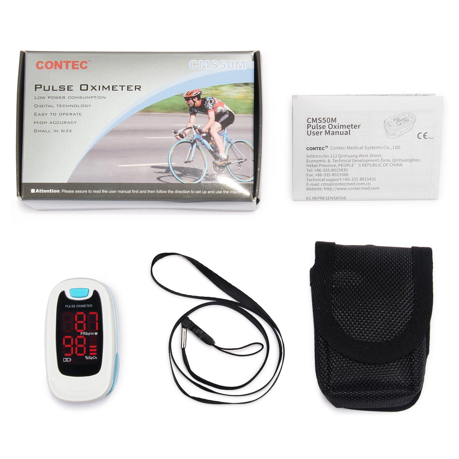 Finger-clip Pulse Oximeter, Blood Oxygen Saturation And Heart Rate Monitoring, With Soft Case, FDA Approved - DropOnline.co