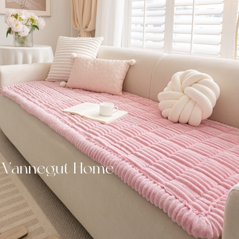 Sofa Cushion Autumn And Winter Thickening Plush Non-slip Tatami Cushion - DropOnline.co