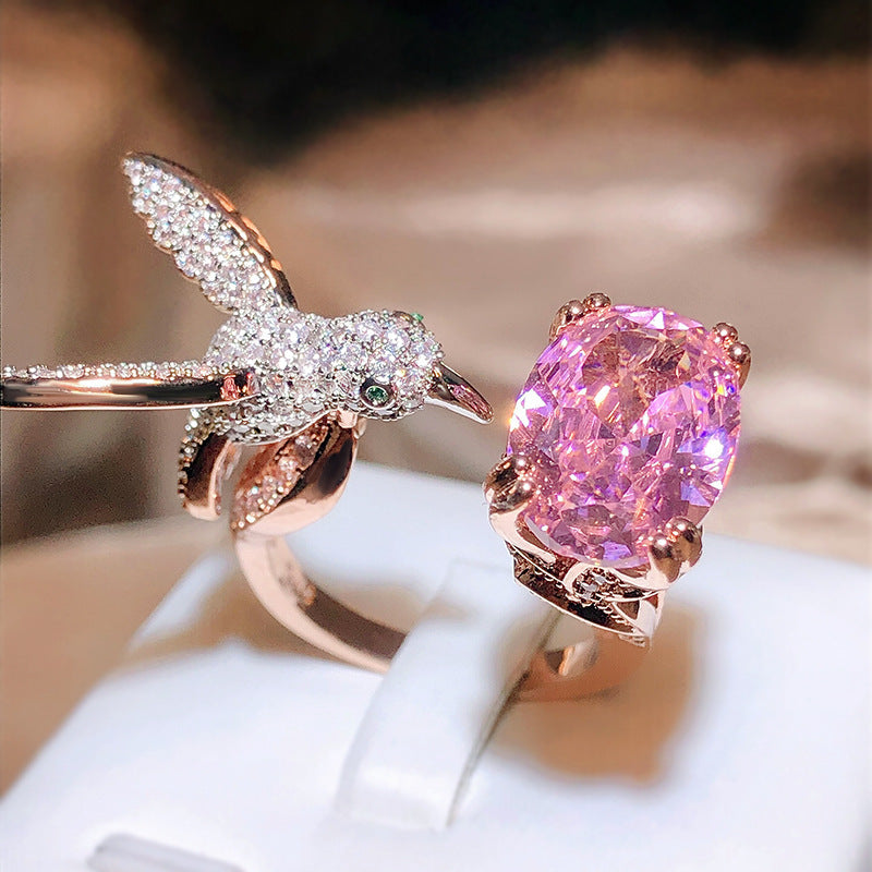 Women's Fashion Saint Mary's Hummingbird Ring - DropOnline.co
