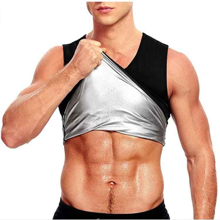 Unisex Corset Sweat Suit Belly Fitness Vest - Compression Training Top