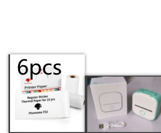 Portable Mini Thermal Label Printer Home Photo Printer Student Wrong Question Printer Bluetooth-compatible Mini Label Printer Price Tag - DropOnline.co