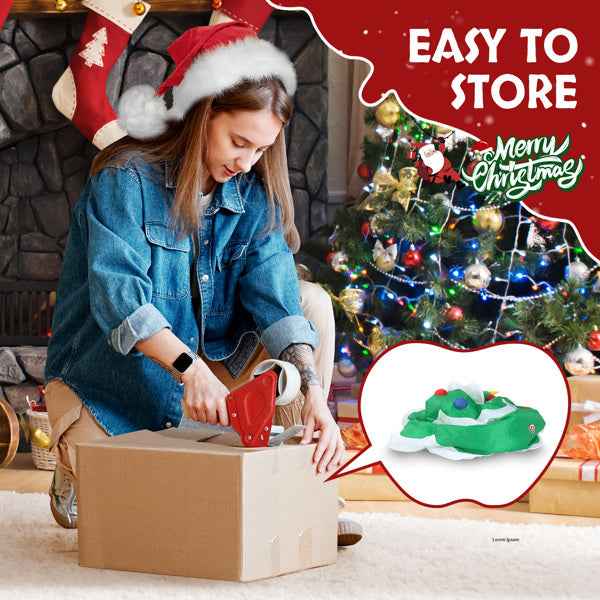 6.9ft Christmas Tree - 4 LED Light Bundles Pocket Inflatable Decoration - DropOnline.co