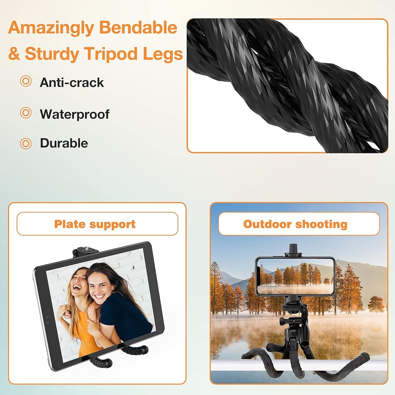 Flexible Phone Tripod Selfie Stick, Octopus Camera Tripod Travel Tripod Flexible Legs For  Android Camera Stick Video Recording Vlog - DropOnline.co