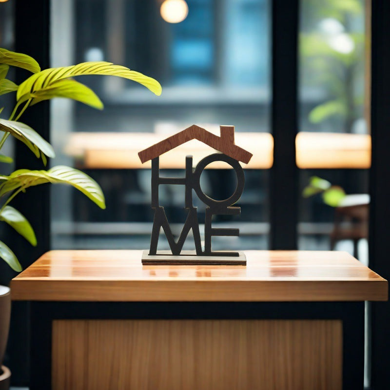 Home Wooden Decoration Artware - Handcrafted Natural Wood Ornament for Modern Living - DropOnline.co