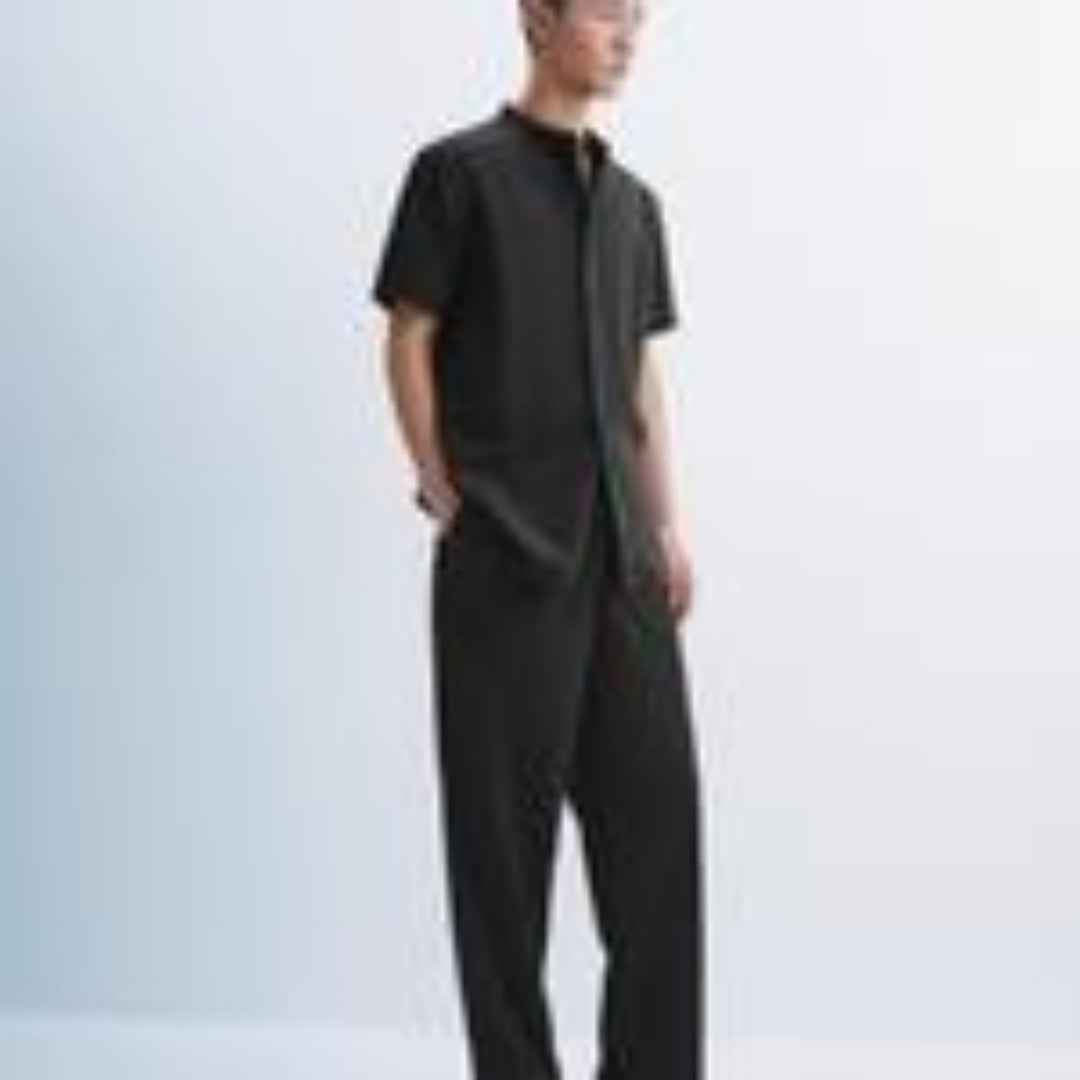 2025 Summer Men's Fashion Casual Tropical Printed Shirt Hawaiian Vacation Style Button Short Sleeve Cardigan