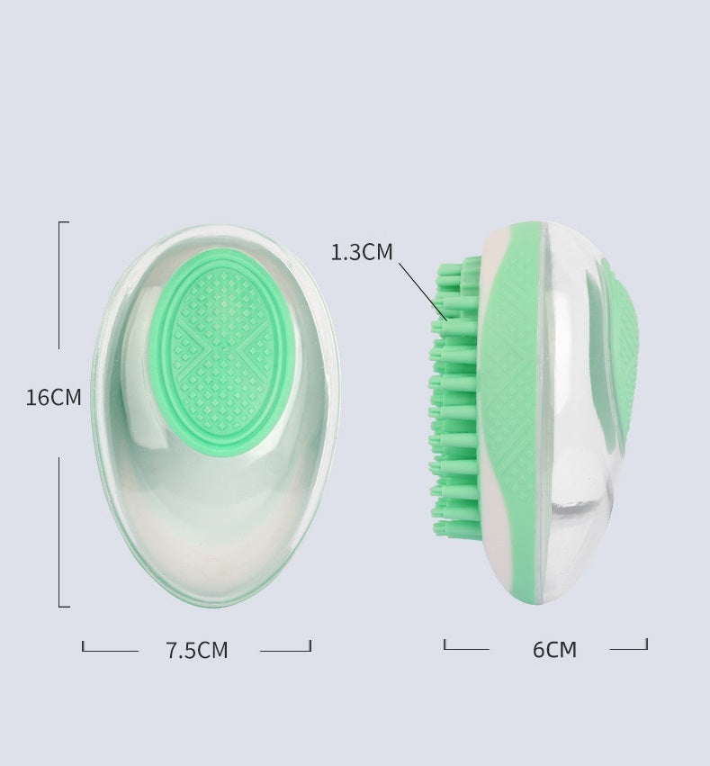 Dog Cat Bath Brush 2-in-1 - Pet SPA Massage Comb with Soft Silicone for Grooming & Shower - DropOnline.co