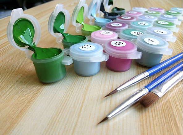 Framed Picture DIY Oil Painting By Numbers Painting & Calligraphy Beautiful Animals Modern Picture Home Decor 40x50cm - DropOnline.co