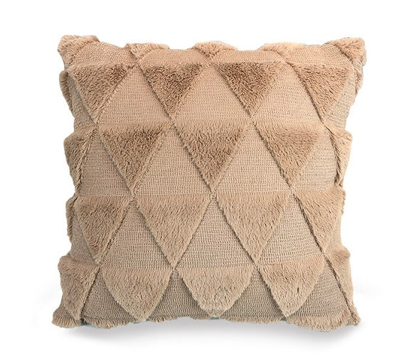 Plush Solid Color Sofa Pillowcase Living Room Cushion - DropOnline.co