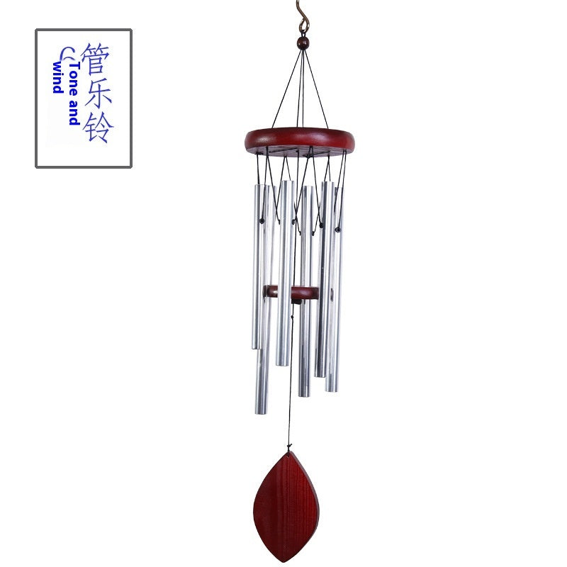 Classic Solid Wood Metal Multi-tube Wind Chimes Home Decoration - DropOnline.co