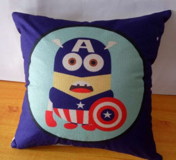 Cartoon Linen Backing Block Back Cushion - DropOnline.co