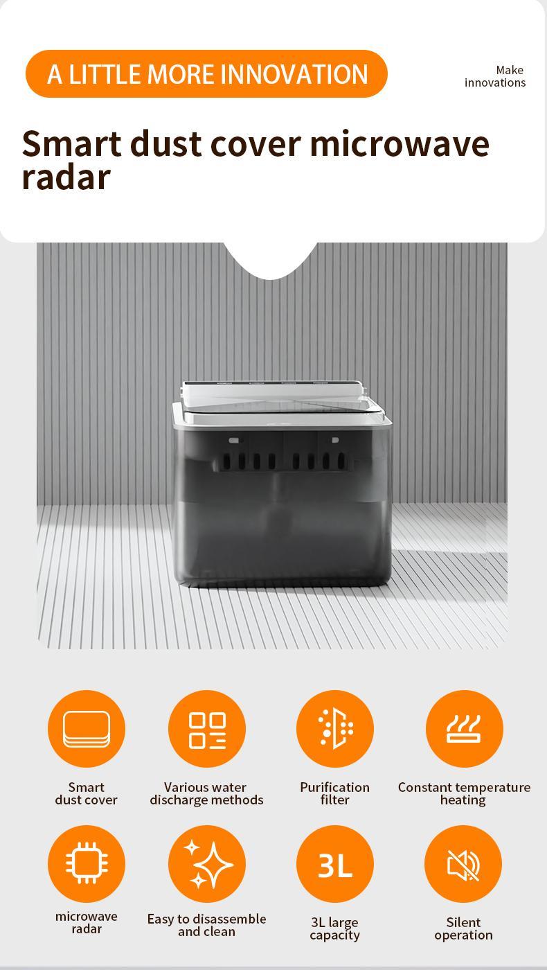 Wireless Charging Battery Driven 304 Stainless Steel Cat Automatic Induction Pet Water Fountain - DropOnline.co