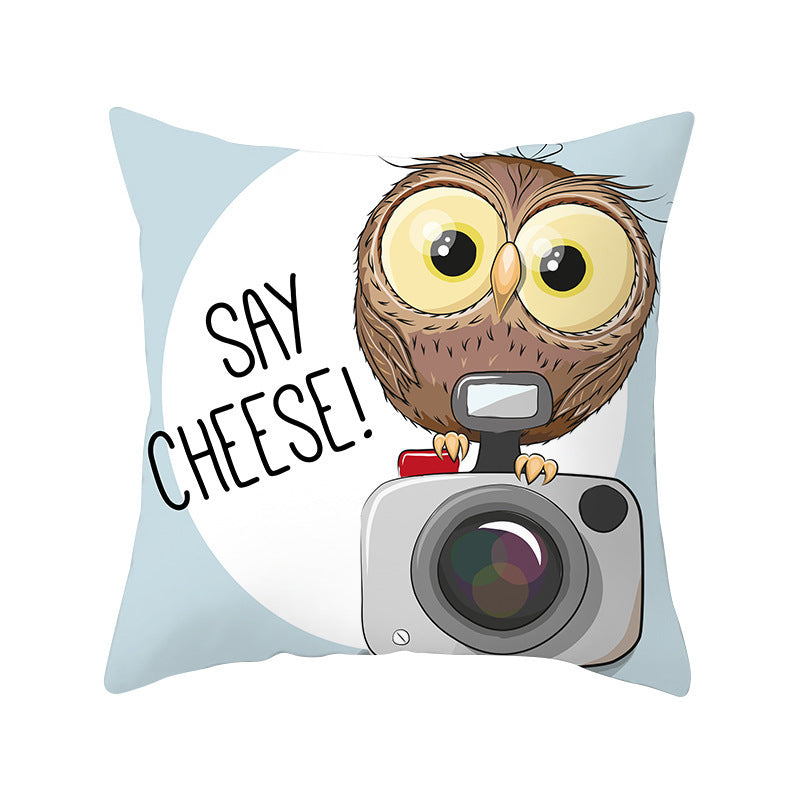 Owl animal pillowcase cushion cover - DropOnline.co