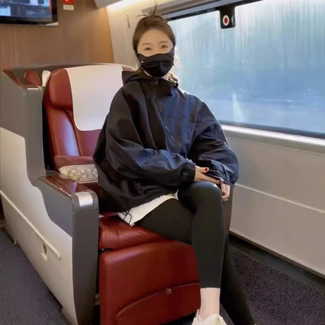 Women's Thin Breathable Outdoor Jacket - Classic Style Windbreaker - DropOnline.co