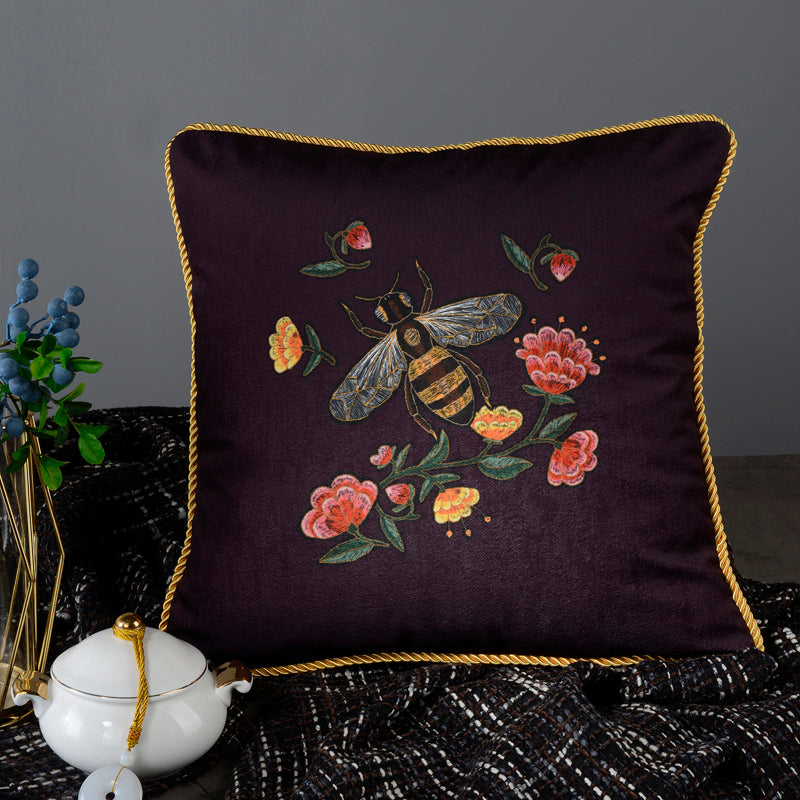 Living Room Sofa Retro Tassel Backrest Cushion Pillow Waist Pillow With Core - DropOnline.co