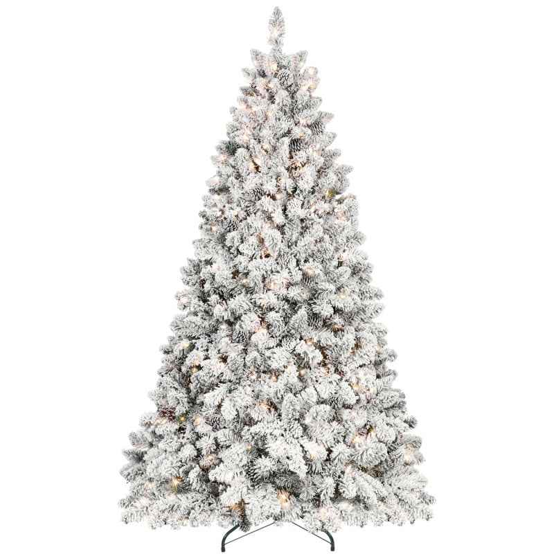 PVC Christmas Tree with Warm Lights - Pre-Lit Holiday Decoration