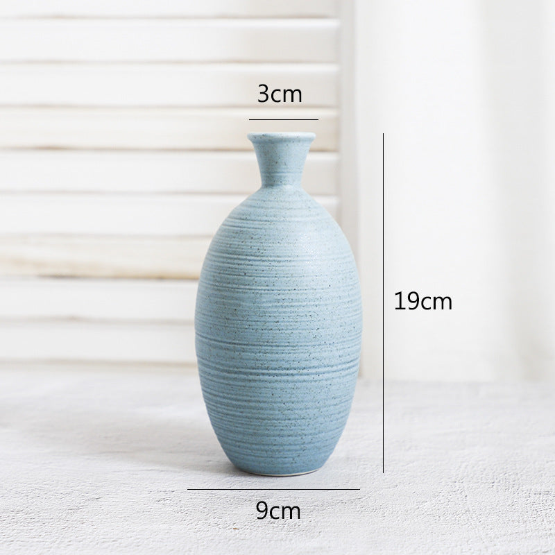 Creative Home Ceramic Crafts Ceramic Vase Desk Hydroponic Vase Decoration Home Decoration Vase - DropOnline.co