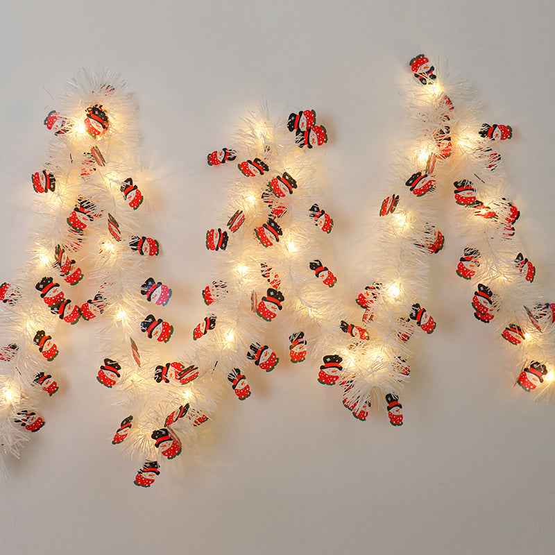 Christmas Ribbon LED Strip Lights - Festive Atmosphere String with Character Designs - DropOnline.co