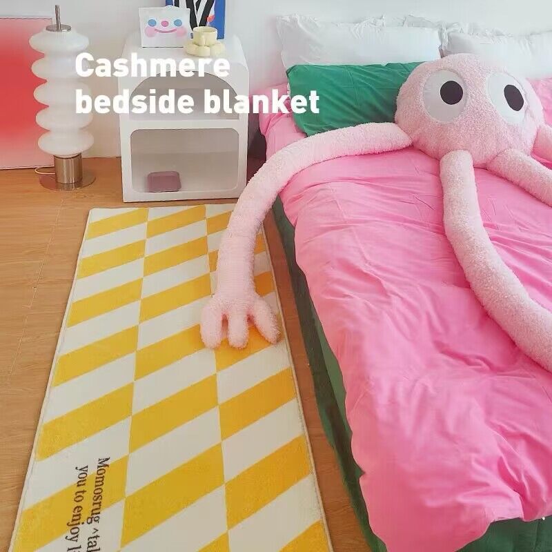 Simple Living Room Sofa Coffee Table Cushion Bedroom Bedside Blanket - DropOnline.co