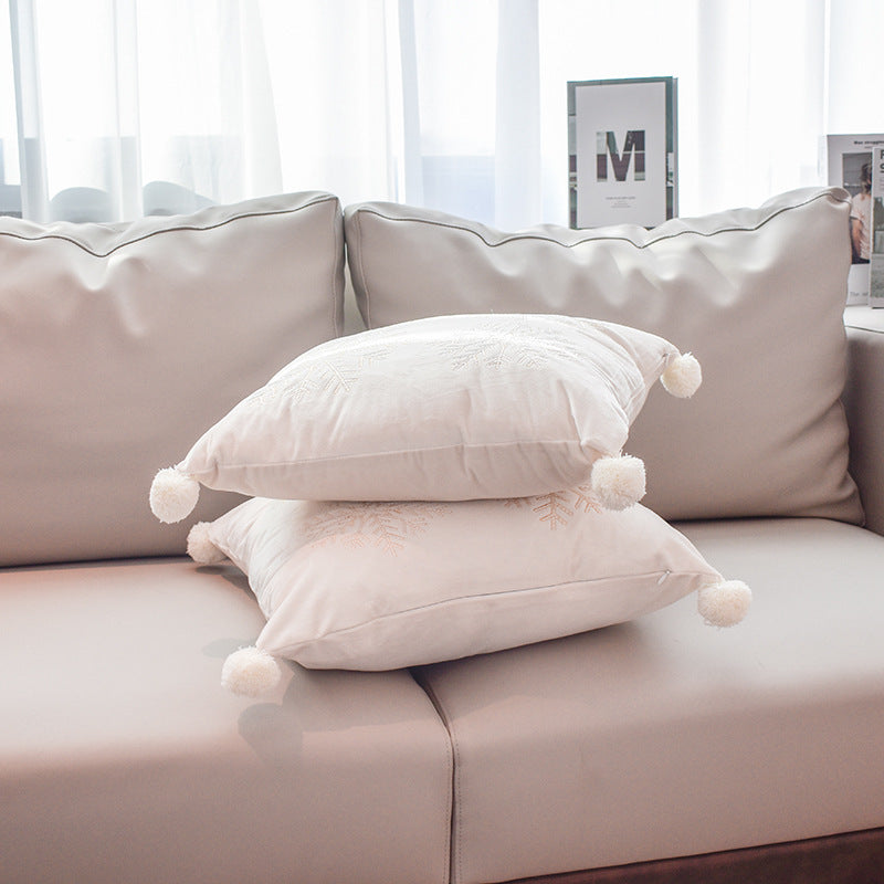 Christmas Tree Deer Cushion Cover Bedroom Pillow - DropOnline.co