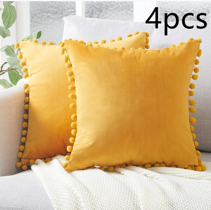 Wind Velvet Solid Color Cushion Cover For Office - DropOnline.co