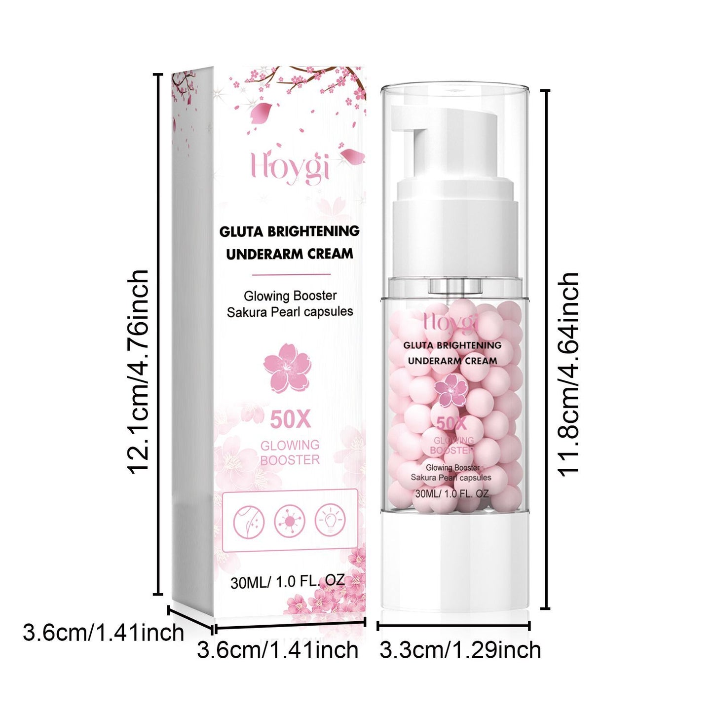 Hoygi Brightening Underarm Cream Lightens Dark Joints, Elbows And Armpits, Whitens Skin, Moisturizes And Beautifies Creams - DropOnline.co