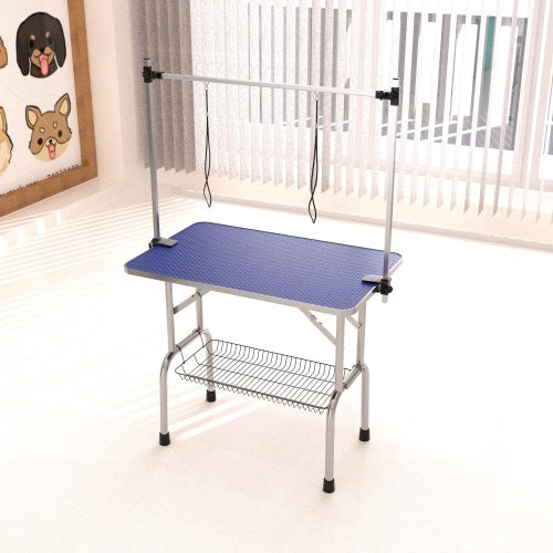 36 Inch Folding Dog Pet Grooming Table Heavy Duty Stainless Steel Pet Dog Cat Grooming Table - DropOnline.co