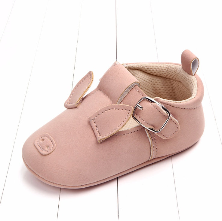 Cartoon Animal Baby Shoes - Soft Non-Slip Leather First Walking Shoes - DropOnline.co