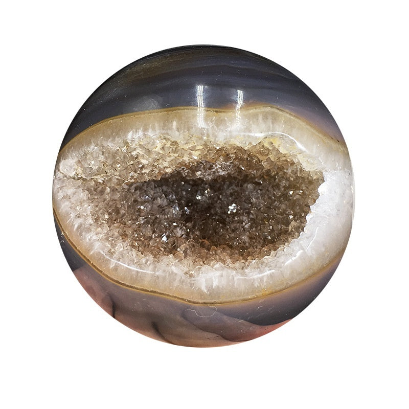 Natural Agate Crystal Cave Jack Purcell Crystal Ball - DropOnline.co