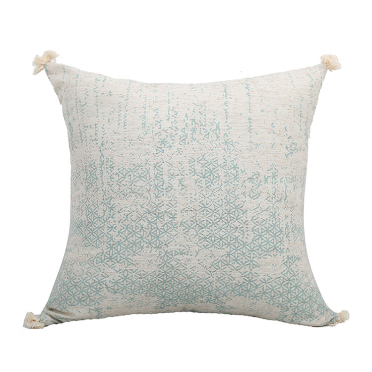 Printed woven tufted pillow cushion cover - DropOnline.co