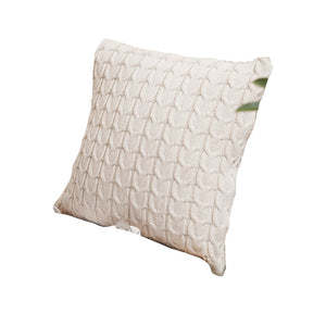 Vintage Continental Knitted Plain Cushion Cover - DropOnline.co
