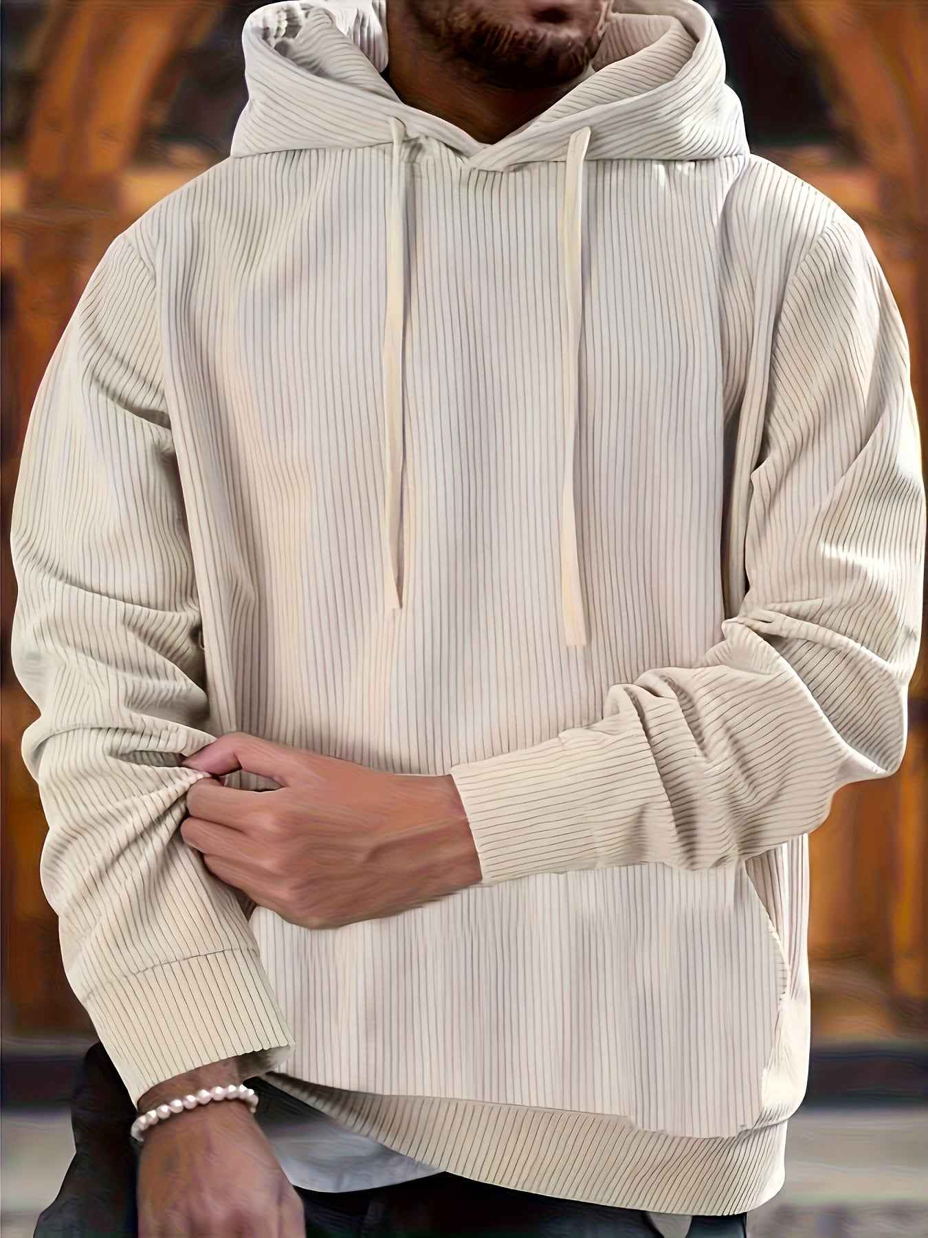 Unisex Jacquard Round Neck Hoodie - Export Quality European American Sizes