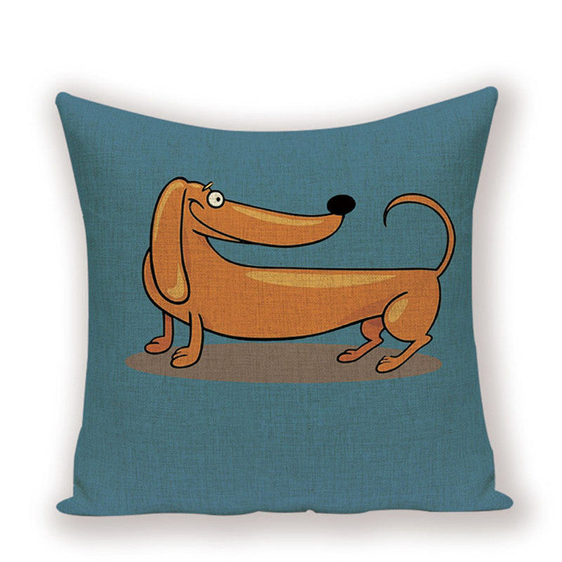 Dachshund Cushion Cover Fungus Sausage - DropOnline.co