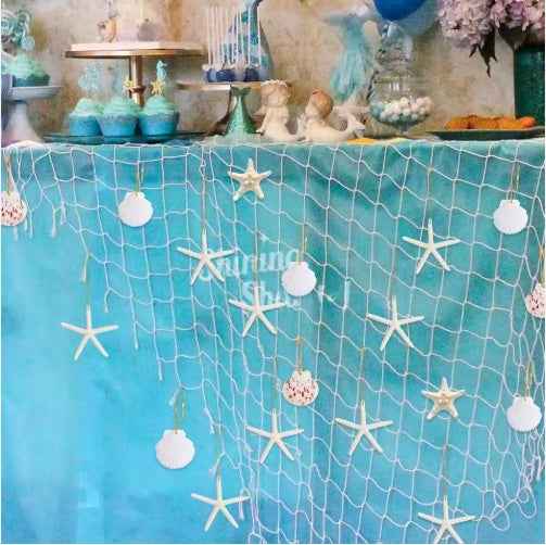 20 PCS Christmas Starfish Hanging Ornaments - 3-4'' Natural Starfish with Rope - DropOnline.co