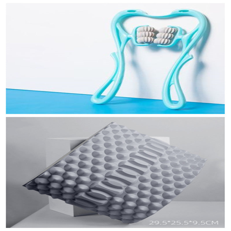 Multifunctional Manual Six-wheel Neck Massager Massage Relieve Roller Massage Tool - DropOnline.co